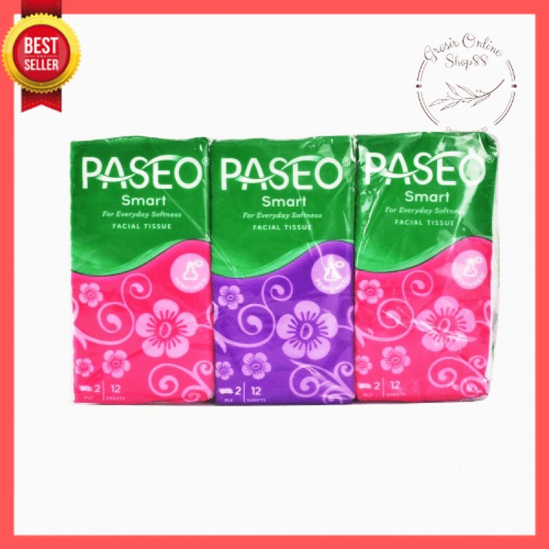 GOS -F104- Tissue Paseo 12 sheet - Tisu Wajah - Tisu Pocket 12sheet