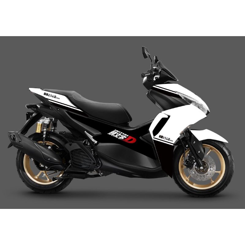 STRIPING STICKER ALL NEW AEROX CONNECTED NVX 155 LIVERY INITIAL D