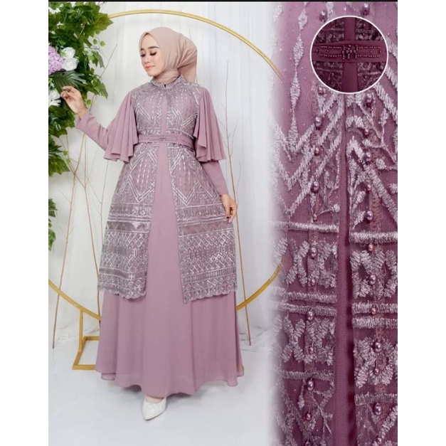 Ready Gamis Pesta Super Mewah//Baju Gamis Modern//Baju Gamis Lebaran//Baju Gamis wanita Dewasa//Baju pesta kekinian//pakaian wanita dewasa//gamis brukat/gamis kebaya//seragam pesta/gamis lebaran 2023