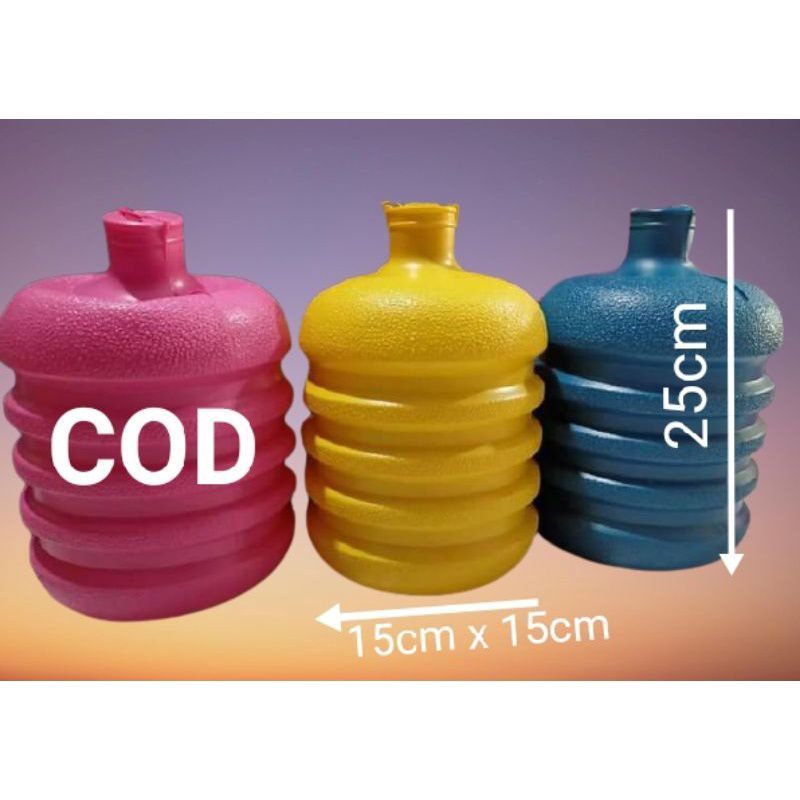 Celengan Pelastik Motif Galon isi 6.pcs/ celengan plastik galon jumbo