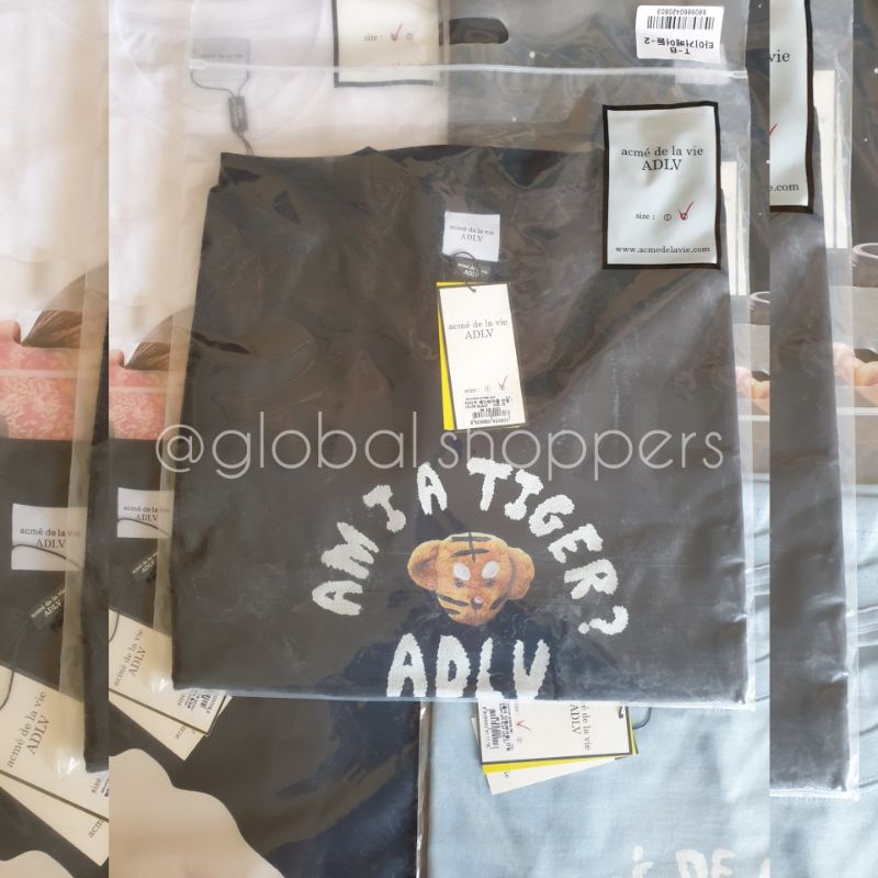 Acmé de La Vie ADLV Tshirt READY Donut Black Check Pants Bear Black Gift Original Korea