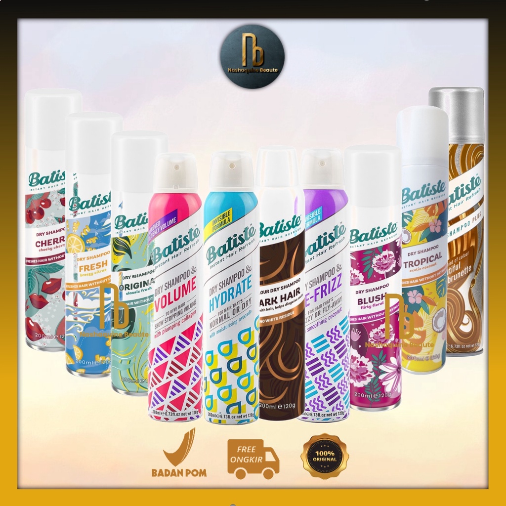 Batiste Dry Shampoo - Shampo Kering Rambut Lepek Kotor Berminyak