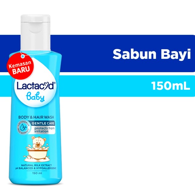 *Lailai* LACTACYD Baby Cleansing and Moisturizing Sabun Bayi 60ml / 150ml / 250ml / Gentle Care 60 ml 150 ml 250 ml 500 ml / Extra Milky 60ml - Sabun Menjaga Kelembaban Kulit Bayi