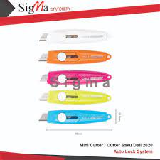 

(AtkSigma) Pisau Cutter Saku DELI Mini Cutter 2020 (Pcs)