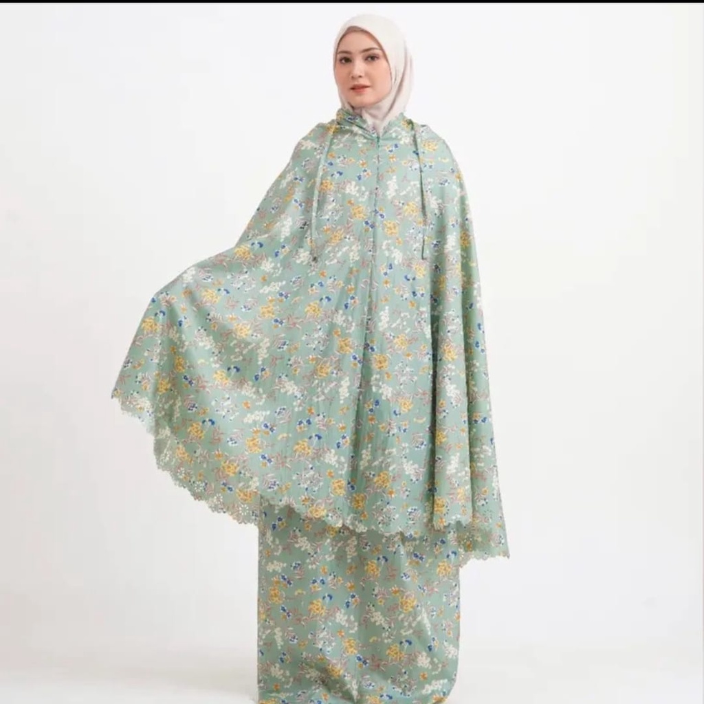 MUKENA SARAH SERIES | MUKENA 2in1 PARASUT SILK ( Loufie Collection)