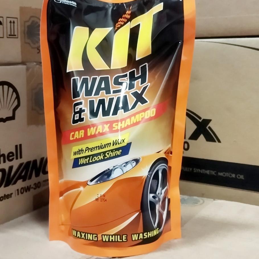 ↗ SABUN CUCI MOBIL KIT WASH & WAX / WASH WAX PREMIUM WAX 720 ML ↤