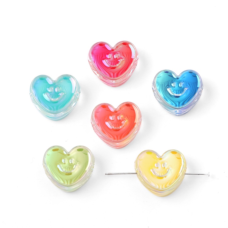 4pcs Manik-Manik Bintang Akrilik Transparan Untuk Membuat Perhiasan Kalung / Gelang / Gantungan Kunci