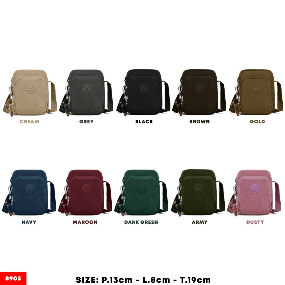 Tas Selempang Wanita 8903 Bahan nylon. Tas Wanita Tas Selempang wanita Import Tas Import BEST SELLER TERBARU BISA BAYAR DITEMPAT.!!!!