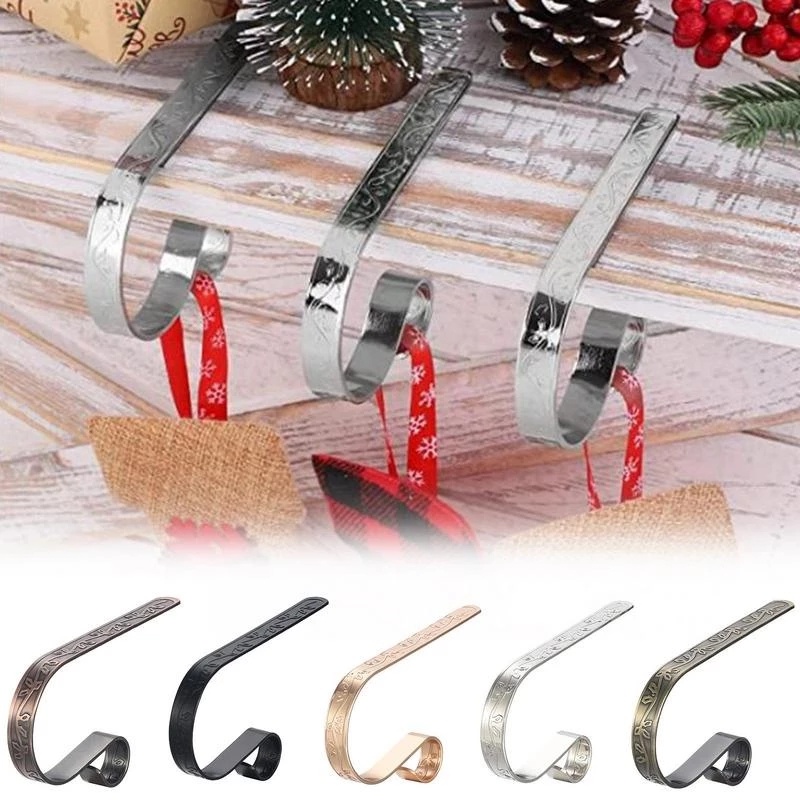 Kait Gantungan Kaos Kaki Natal Bahan Metal