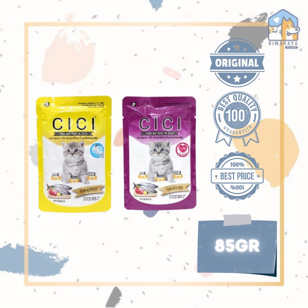 CICI POUCH FOR KITTEN WET FOOD / MAKANAN BASAH KUCING 85GR