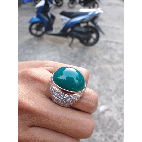 Bacan doko ring perak microsetting