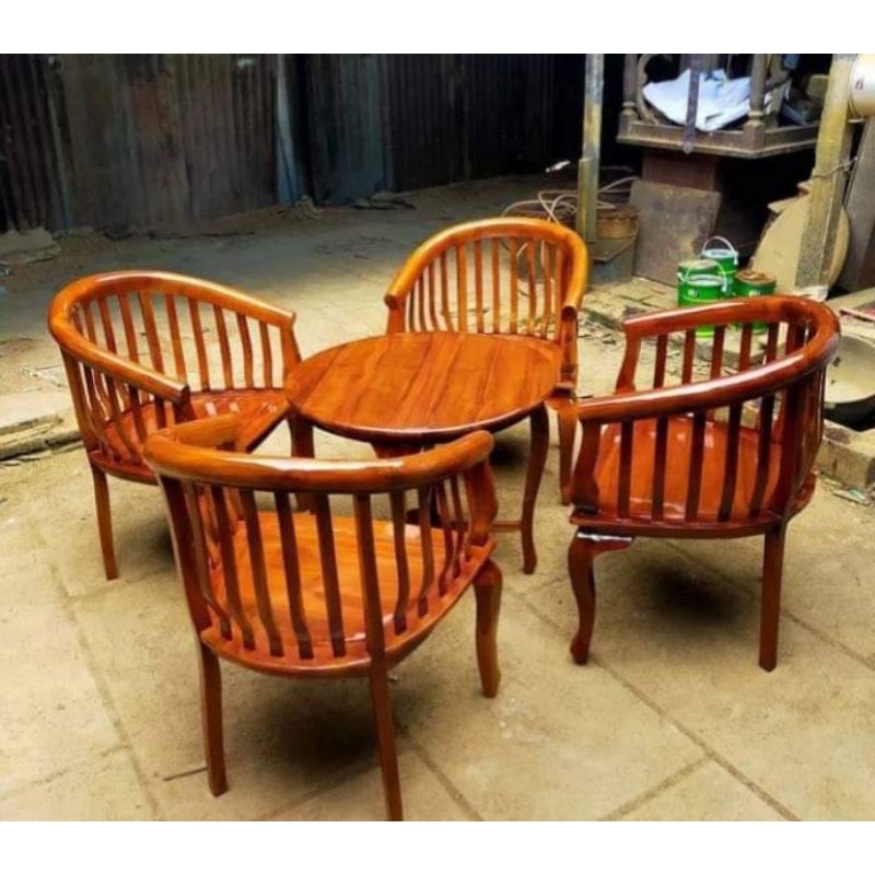 Termurah kursi betawi jati kursi teras betawi kursi 4+1 meja