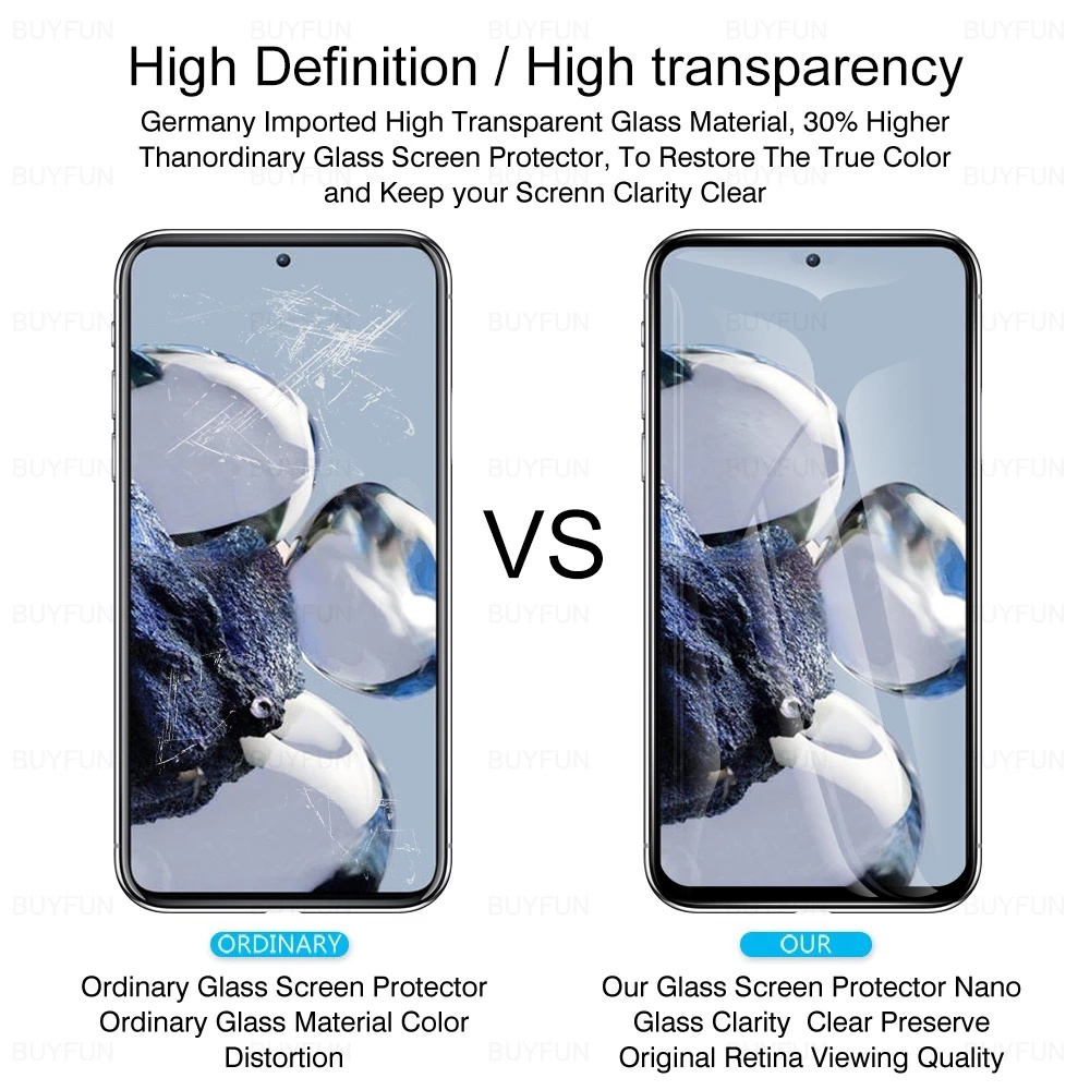 Pelindung Layar Tempered Glass HD Anti Sidik Jari / Gores / Pecah Untuk Xiaomi 12T / 12T Pro