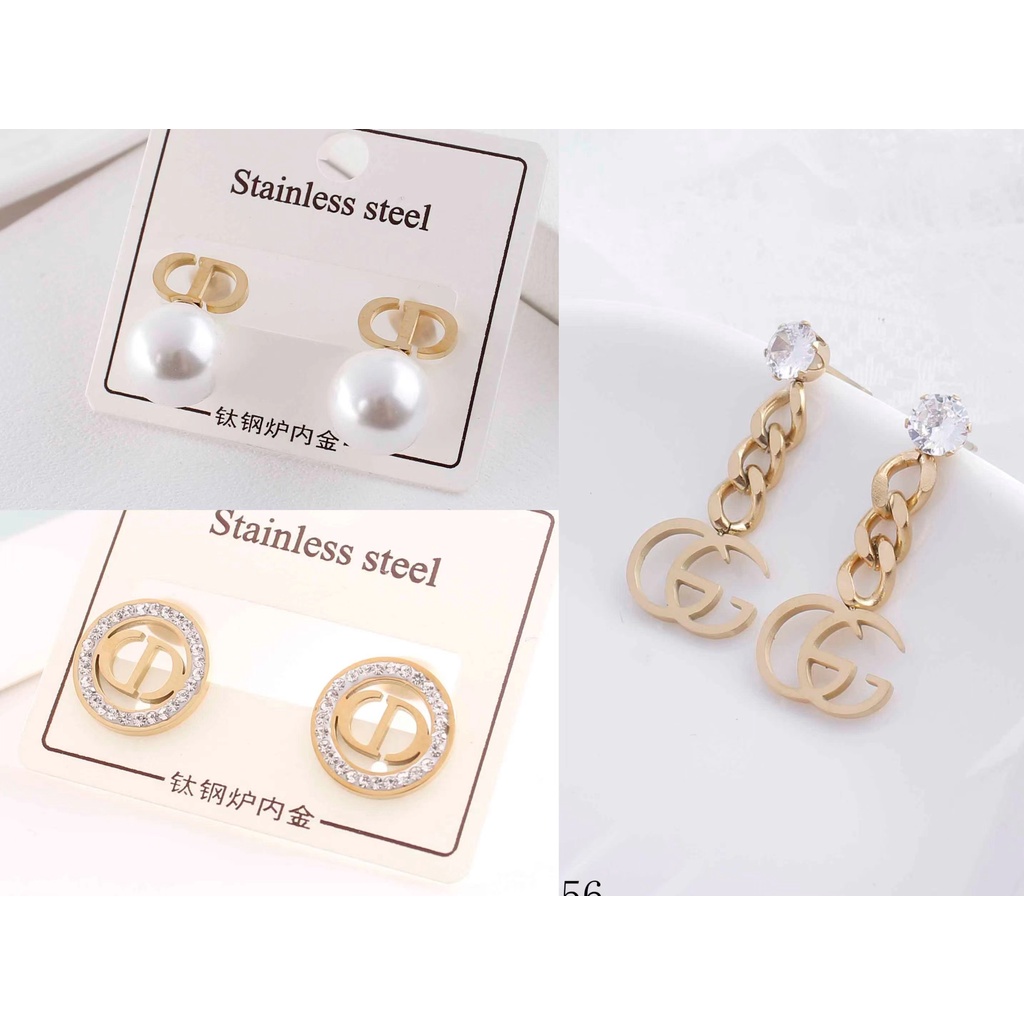 Anting Titanium Permata Perhiasan Wanita Jewelry 8256/864/830