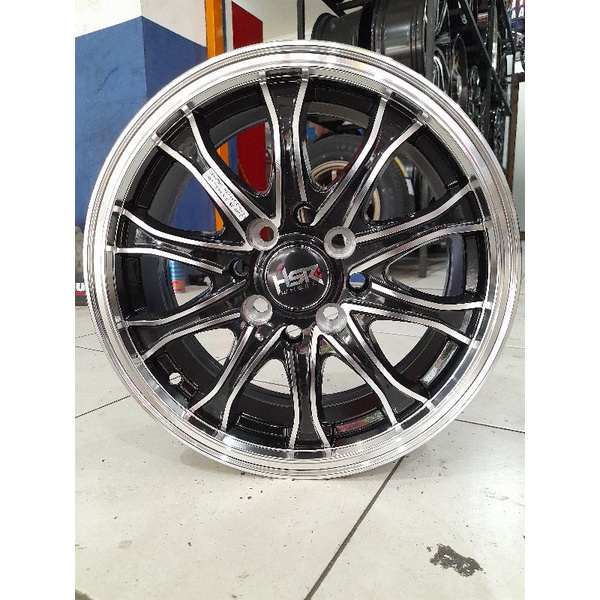 hsr seririt r14 lebar 6 h8x100-114,3 et40 bmf cocok buat mobil wuling air ev ,agya alya brio dll