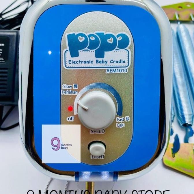 Makassar! Harga Promo! Ayunan Elektrik/Listrik Bayi Popo Pakai Lampu