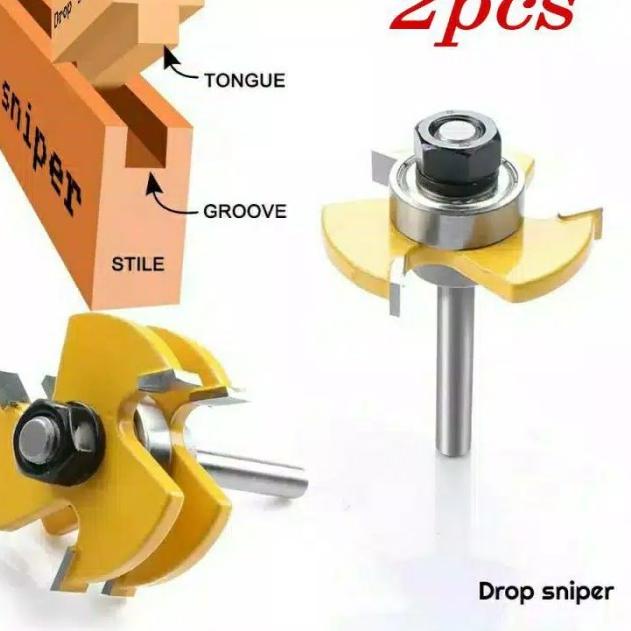 Mata Profil Sambung Kayu - Mata Profil Tounge and Groove Router Bit