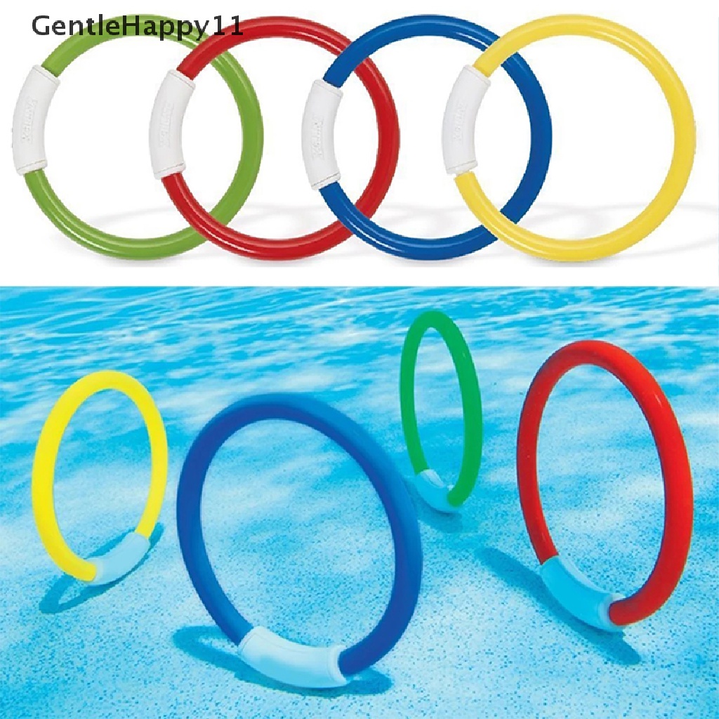 Gentlehappy 4pcs / Set Mainan Ring Diving / Berenang Bawah Air Untuk Anak id