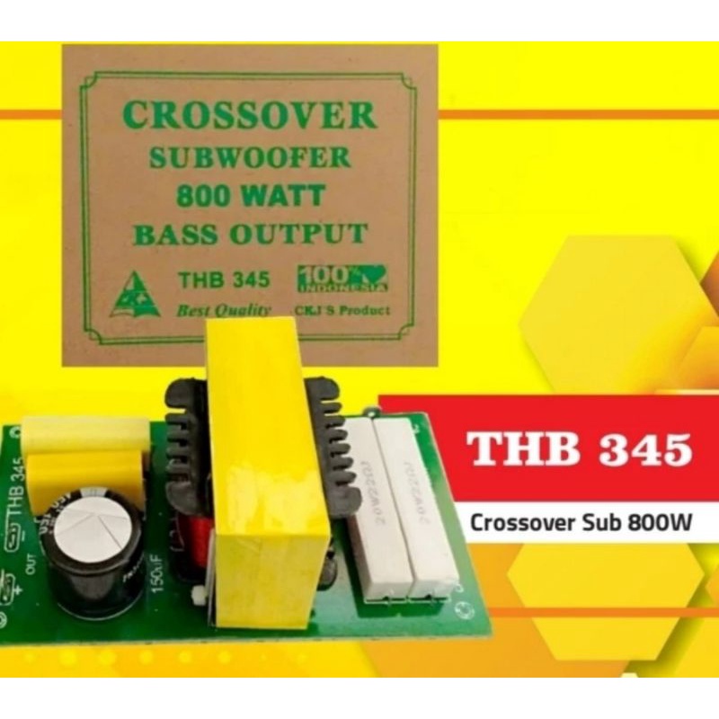 THB 345 CROSSOVER SUBWOOFER 800 WATT CKJ BASS OUTPUT