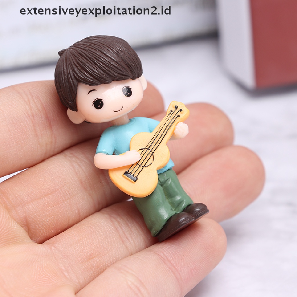 2 Pcs Ornamen Miniatur Gitar Untuk Pasangan