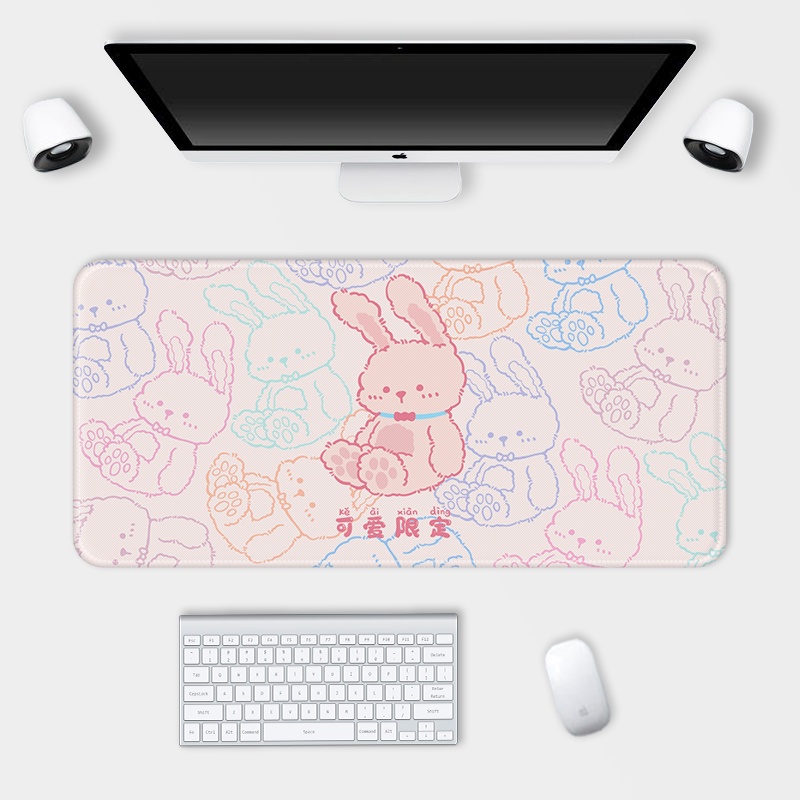 Mouse Pad Gaming Ukuran Besar Bahan Kulit PU Anti Air / slip