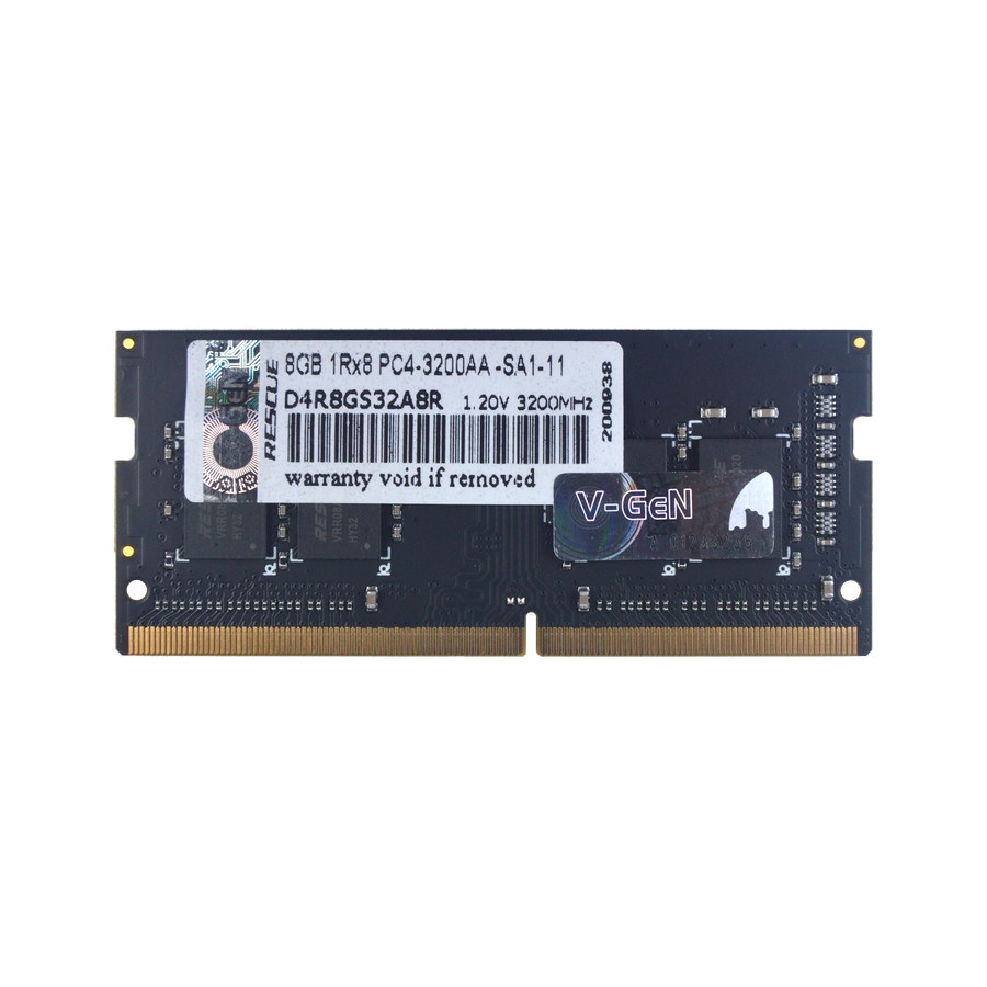 RAM V-GEN DDR4 8GB PC3200 SODIM RESCUE