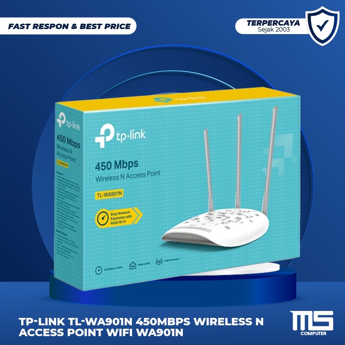 Tp-Link TL-WA901N 450Mbps Wireless N Access Point Wifi WA901N