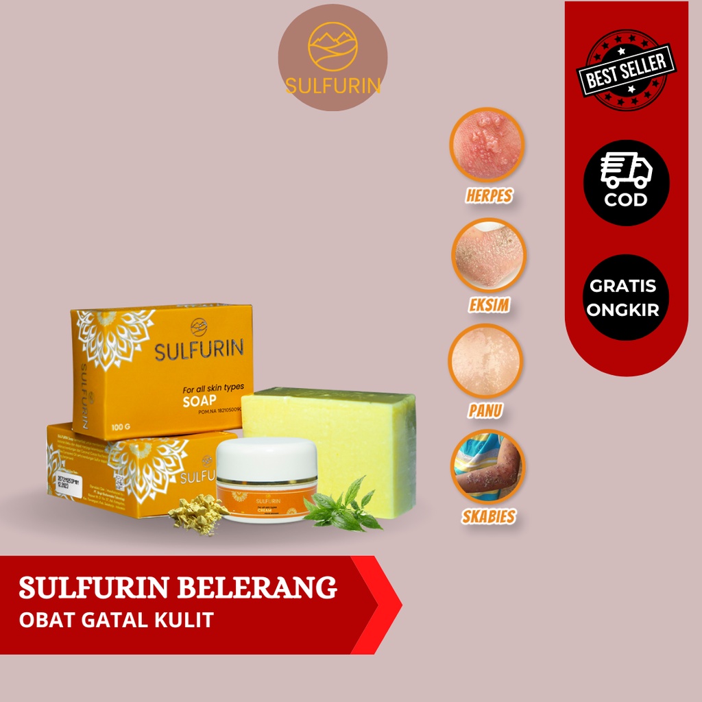 SULFURIN OBAT GATAL KULIT SELANGKANGAN MENAHUN Ruam Biang Keringat HERBAL ALAMI ORIGINAL BPOM