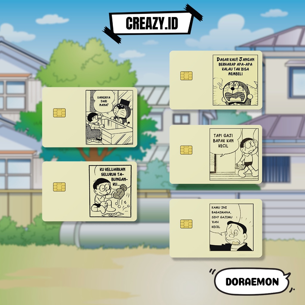 

Doraemon Meme Quotes - Sticker Kartu ATM / Card Skin / Stiker Kartu ATM / Skin Card / Flazz / Stiker Credit [Creazy.id]
