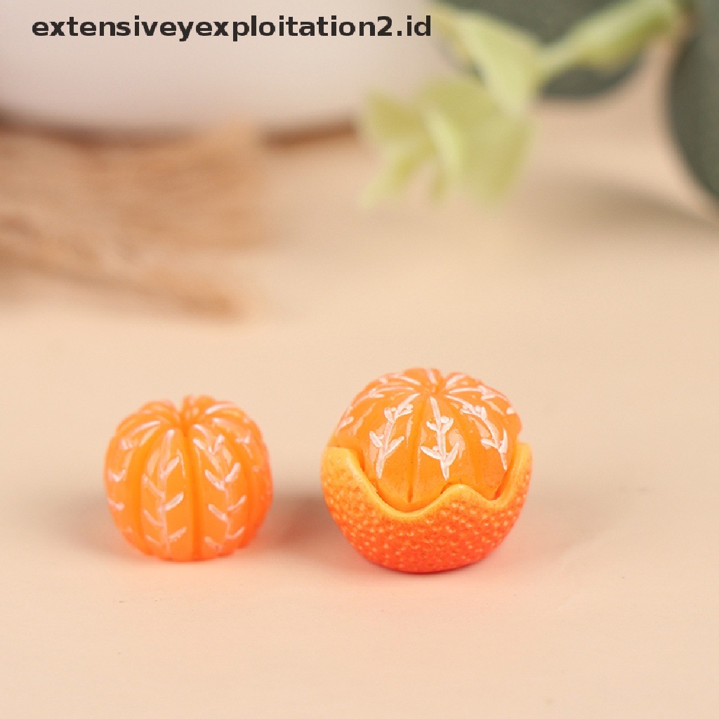 Mainan Model Makanan Jeruk Mini Skala 1: 6 / 1: 12 Untuk Dekorasi Dapur Rumah Boneka