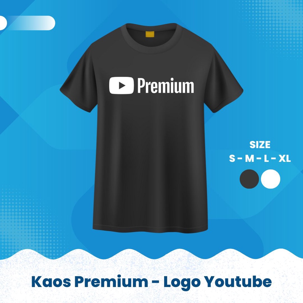 Jual Ini Bukan Kaos Premium 30s Logo - Youtube Premium | Shopee Indonesia