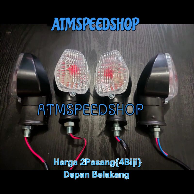 ATMSPEEDSHOP_Sen Sein Set Depan Belakang Honda Tiger New Tiger Revo Sein Sen Riting Standar Honda Ti