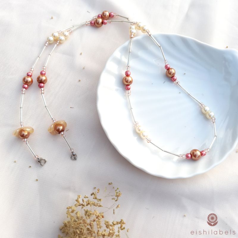 STRAP MASKER MURAH MUTIARA PREMIUM KONEKTOR KALUNG MASKER  Mutiara