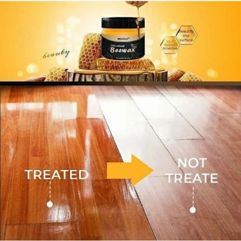 Beeswax Wood seasoning Polish beeswax beewas pelitur pengkilap kayu