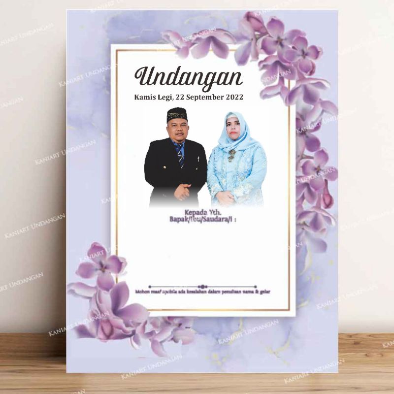 Undangan Orangtua Foto Pengantin, hajatan, Ulem ulem, Serat Ulem Pernikahan Desain Maliq
