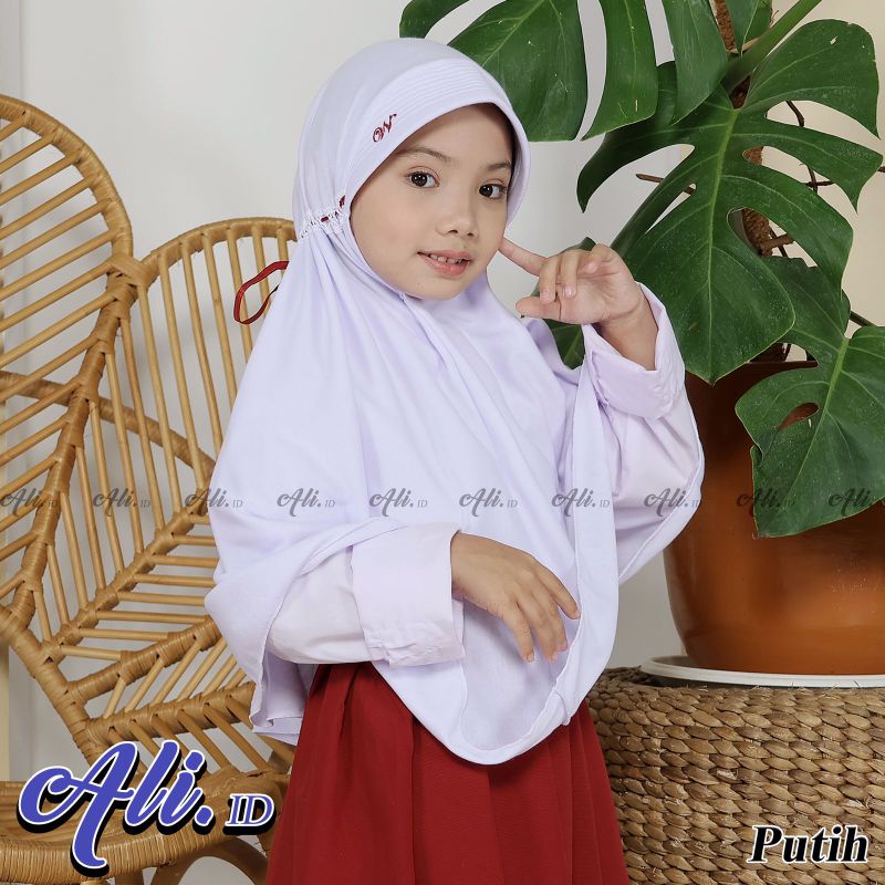 JILBAB ANAK SEKOLAH TK.SD.SMP.SMA S,M,L,XL KAOS KATUN  PREMIUM