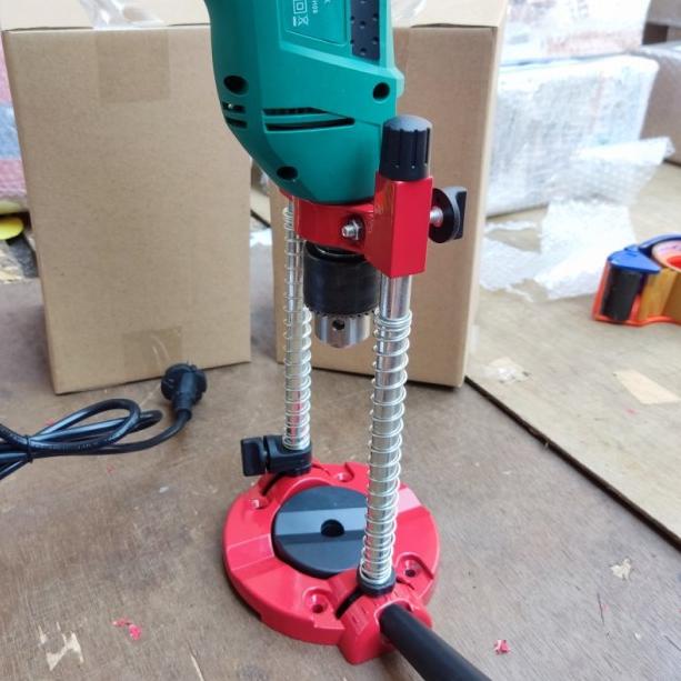 dudukan bor / drill stand / stand bor tangan / mobile stand drill