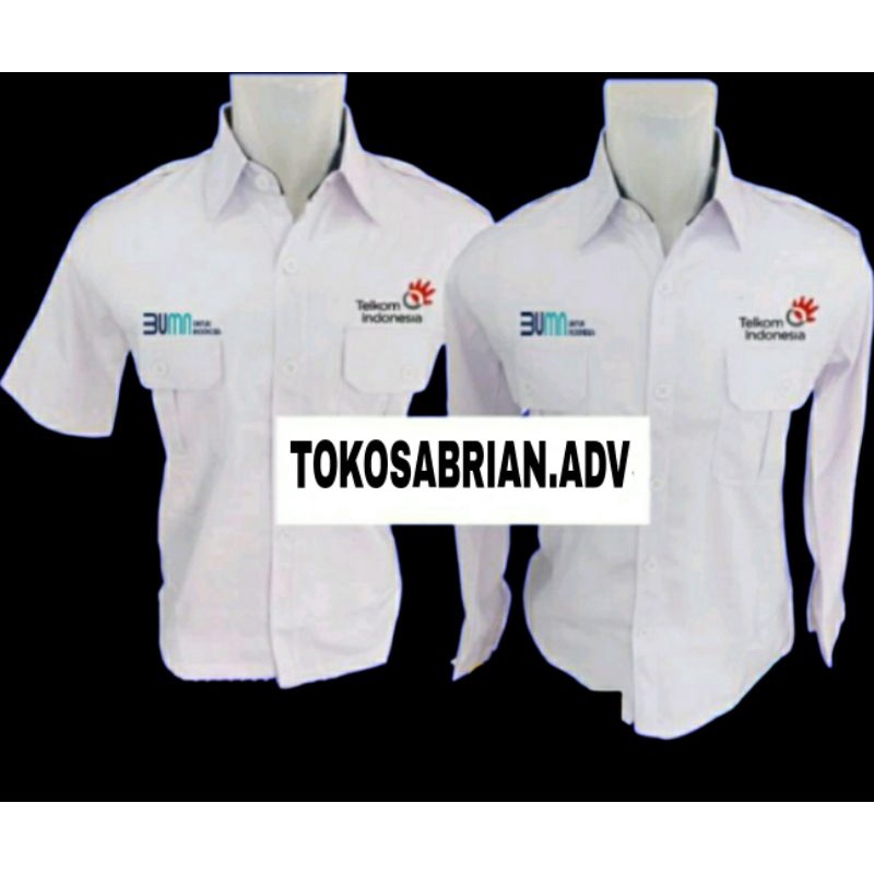 big size kemeja telkom Indonesia kemeja BUMN baju Dinas telkom Indonesia baju kerja