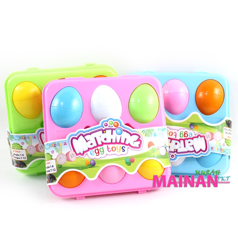 MAINANKEI MAINAN ANAK MURAH MATCHING EGG TOYS YE8 MAINAN TELUR PUZZLE ANGKA MENCOCOKAN ANGKA WARNA WARNI