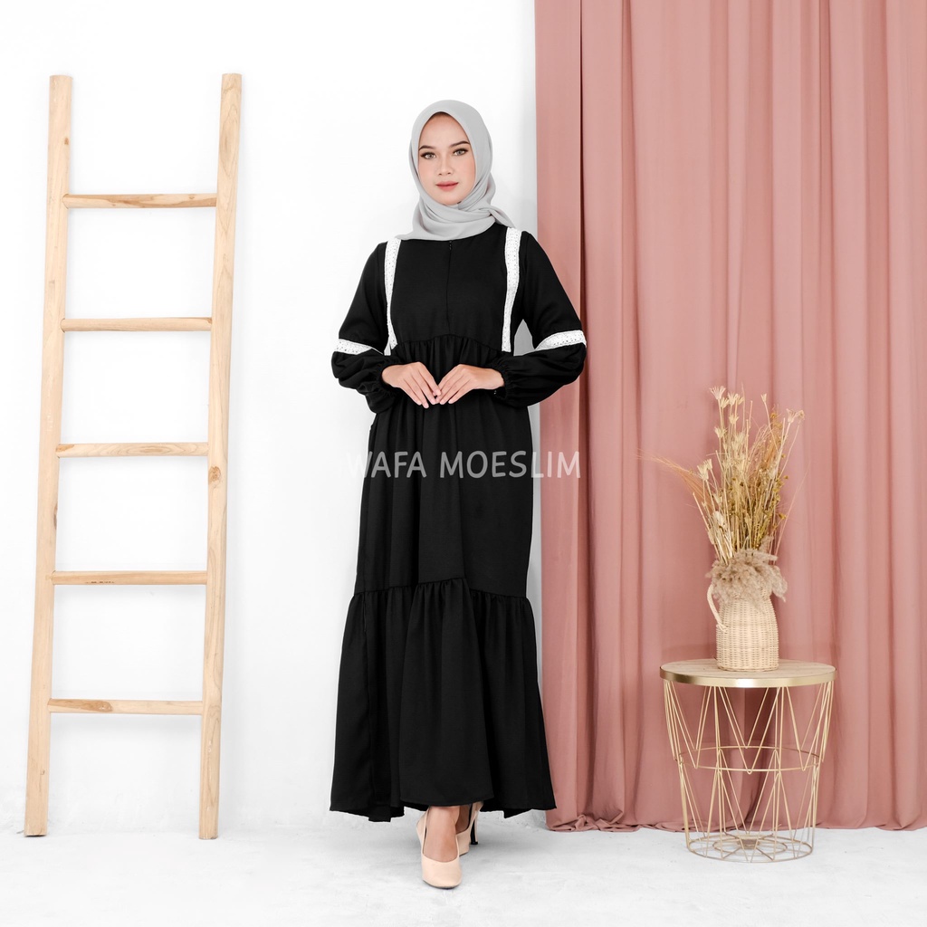 Others ALISHA DEWASA Gamis Remaja Modern Gamis Polos Terbaru 2022 Gamis Remaja Modern Simple Elegan 