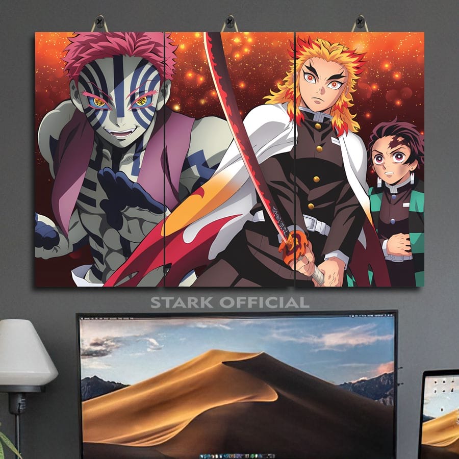 41-43 POSTER RUANG ANIME KIMETSU NO YAIBA MOVIE 45X30 MULTI PANEL UKLWV/YIRV5/ HIASAN KAMAR ANIME DE