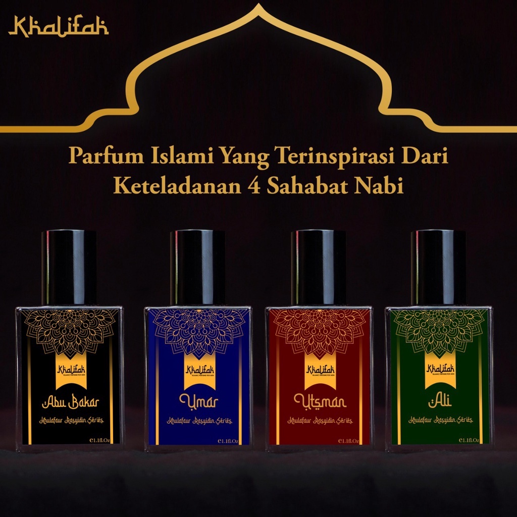 “ Parfum Khalifah ABU BAKAR | Minyak Wangi Islami Terbaik Khalifah Khulafaurrasyidin Series “