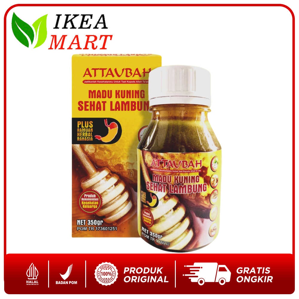 

Madu Attaubah - Madu Kuning Sehat Lambung 350gr Mengatasi Perut Kembung Karena Maag Dan Asam Lambung