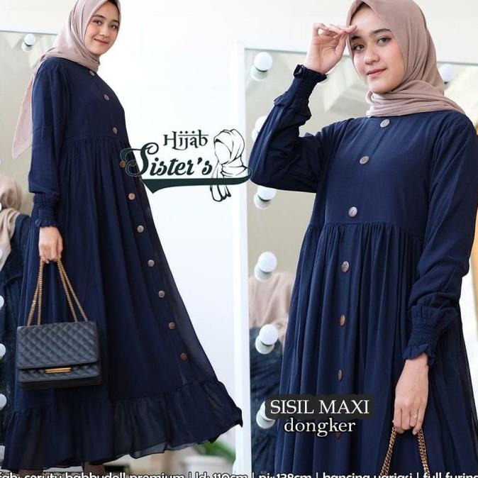 Update - Gamis Rayon Dress Muslim Home Dress Rayon Maxi Dress Sisil Maxi 