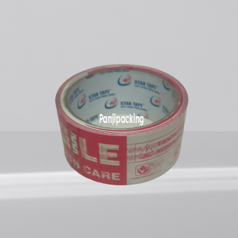 

Lakban Fragile Merah Putih Unboxing 2 Inch x 50Yard Solatip Jangan di Banting Tulisan Lengkap