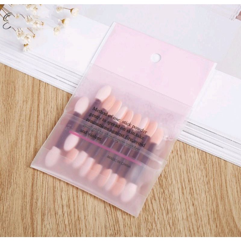 Kuas Eyeshadow 1Set isi 10 Pcs - Kuas Eyeshadow 2in1  - Brush Eyeshadow Satuan  2in1