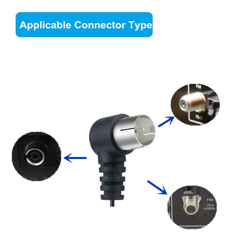 Antena Radio Fm F Adapter 75ohm Unbal Female Connector Plug Cable