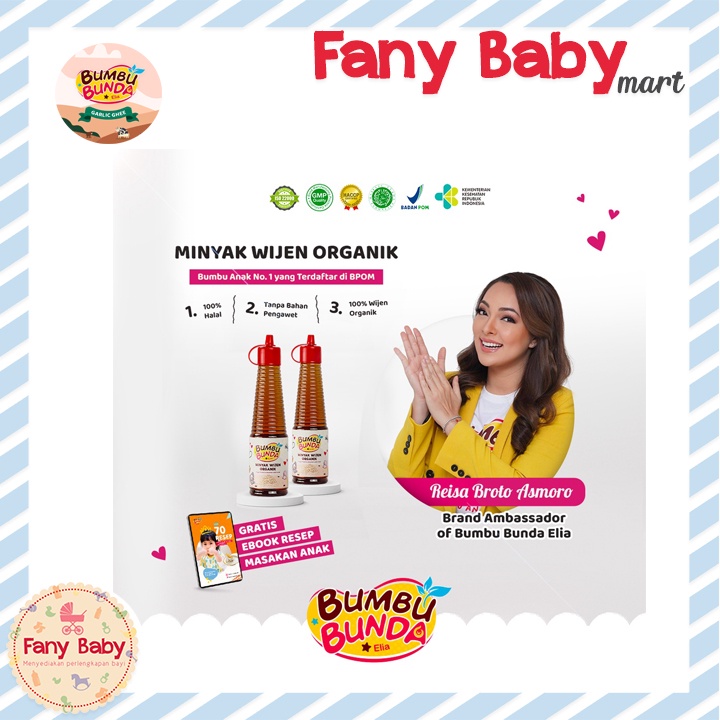 BUMBU BUNDA ELIA MINYAK WIJEN ORGANIK - MINYAK MPASI - NON MSG