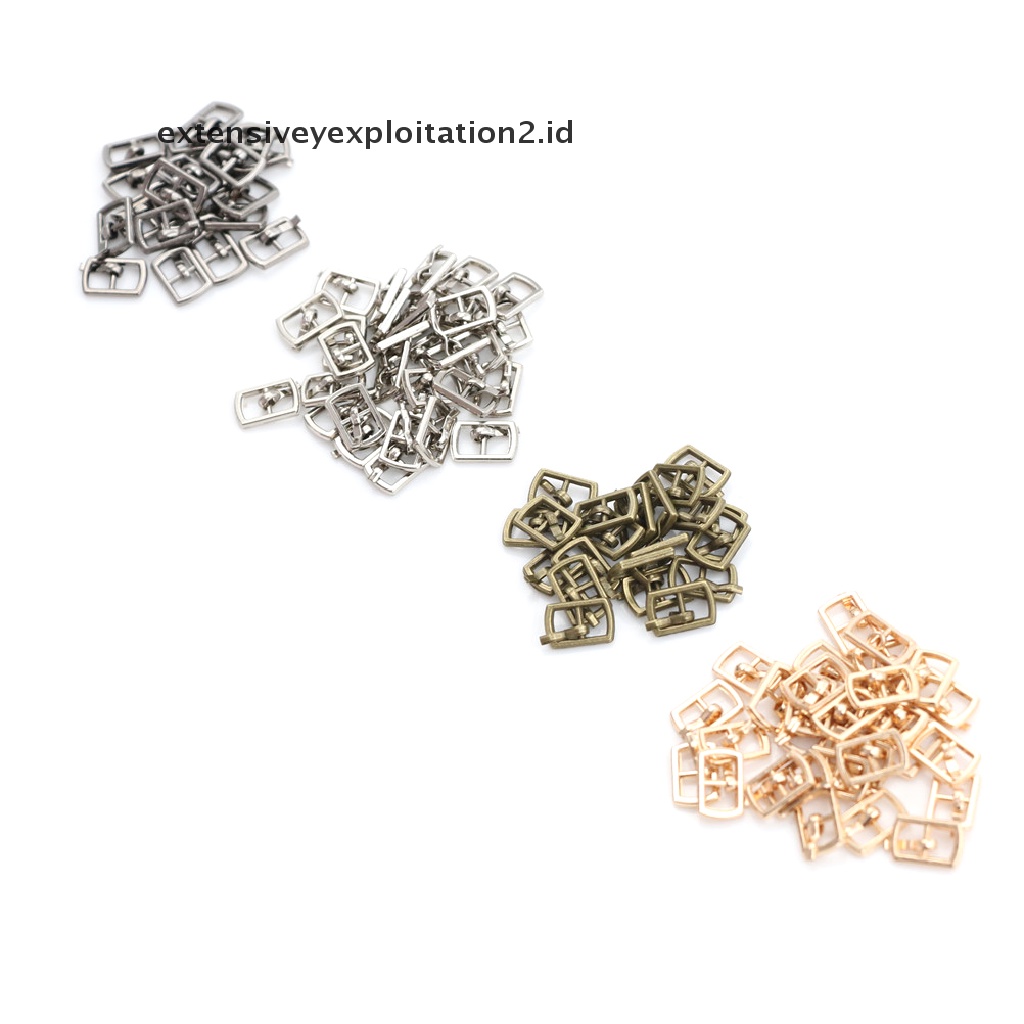 10pcs Gesper Tri-glide mini 4.5mm Untuk Ikat Pinggang Boneka