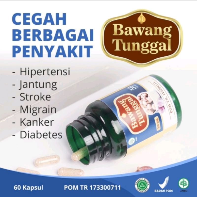Bawang Lanang Kapsul Putih Tunggal BPOM